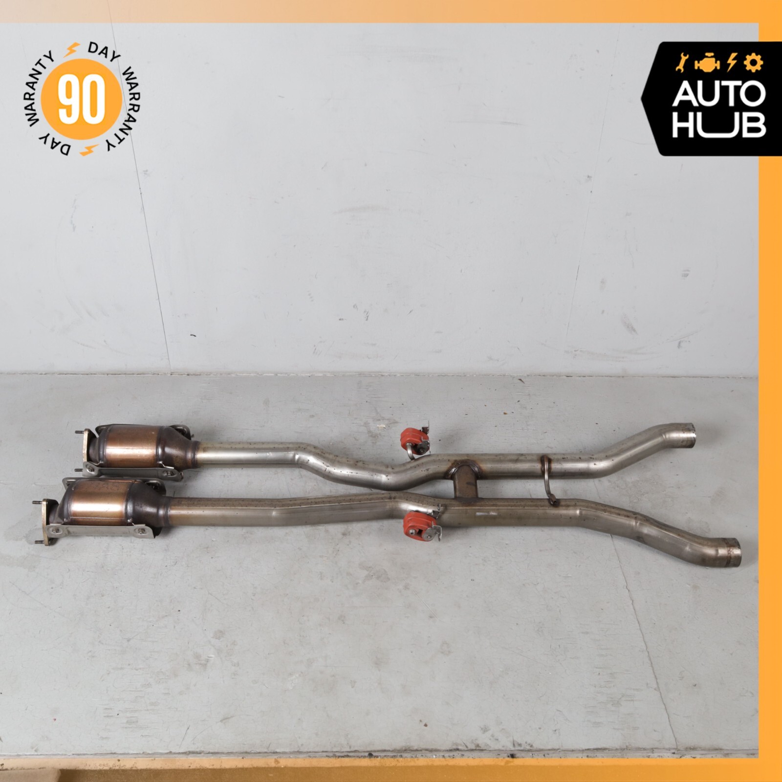 Bentley Continental GT 6.0L Middle Exhaust Downpipe Left & Right Side OEM