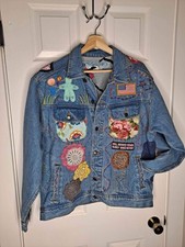 Hand Embroidered Womens Wrangler Jean Jacket Xl/xxl
