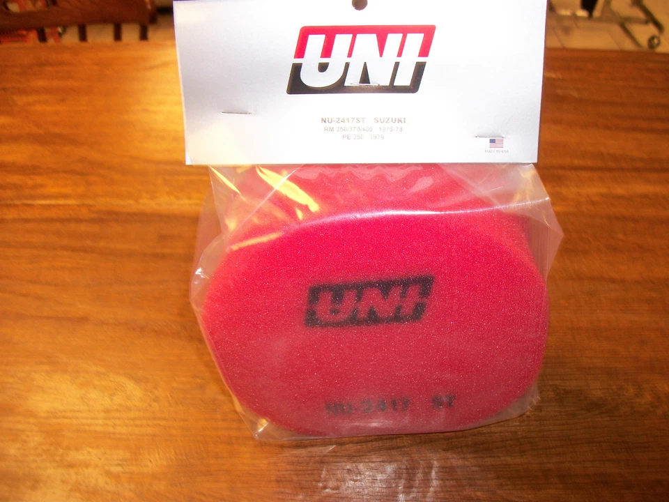 Filtro de ar Suzuki RM250 RM370 RM400 1976 - 78 PE250 13780-41111 UNI NU-2417 ST - Imagem 3 de 4