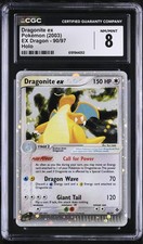 CGC 8 NM/MINT Dragonite EX 90/97 EX Dragon Holo Pokemon Card on eBay
