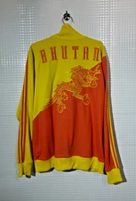 Original BHUTAN 2007 Jacket Track Top Dragon Football Vintage Step Up Rare - M