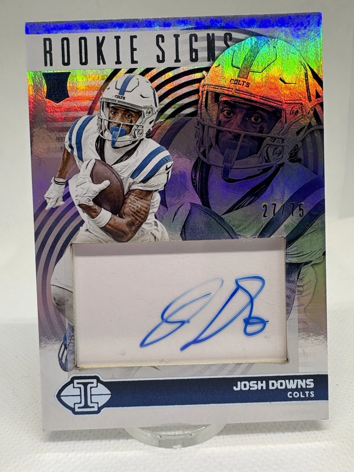 Josh Downs Panini Illusions Rookie Signs #RSJDO Blue