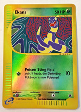 Pokemon TCG Ekans 108/165 Expedition Base Set Reverse Holo 2002 MP+ on eBay