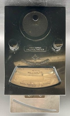 Sensitive Research Millivoltmeter Direct Current D.C. Meter UNTESTED