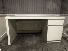 Ikea Malm Desk Computer Table with Drawer White