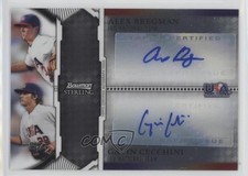 2011 Bowman Sterling Dual 252/299 Alex Bregman Gavin Cecchini #USDA-BC Auto 0t3