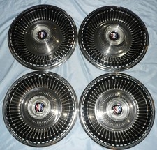 4 1965 Buick Lesabre Style 15 54 Rib Type Hub Caps - Wheel Covers - Nice