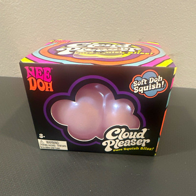 Schylling Nee Doh Cloud Pleaser Soft Doh Squish, Purple Shimmers & Shines