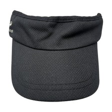 Headsweats Fitted Visor Hat Black One Size Embroidered Stretch Outdoor