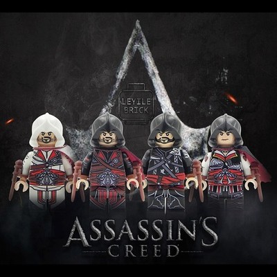 Leyile Ezio Custom Printed Minifigure Collection (4 Figures)