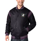 STARTER NHL Anaheim Ducks ENFORCER Varsity Satin Jacket