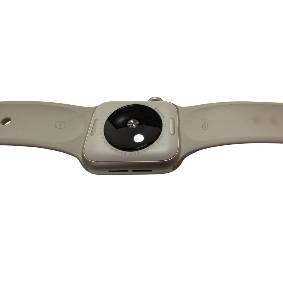 Apple Watch SE (2022) 40mm Silber Aluminiumgehäuse mit Sportarmband, Foto 4 von 4