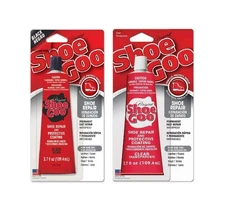 Shoe Goo 2-Pack Repair Kit - 3.7 oz Clear & Black for Footwear & Skateboards