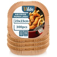 Air Fryer Einlagen Backpapier HeißLuftfritteuse Quadratisch 23Cm 300Er Einweg