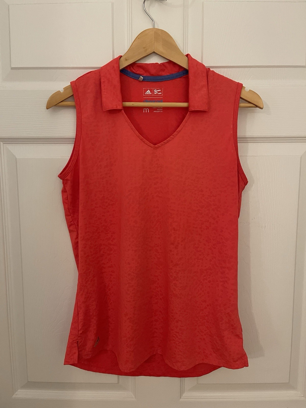 Adidas Golf ClimaCool Womens M Sleeveless Athletic Polo Top Excellent 