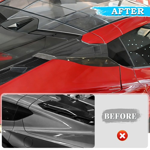 Carbon Fiber Rear Upper Intake Port Cover For 2020-2026 Corvette C8 Z51 Z06 US - Picture 2 of 13