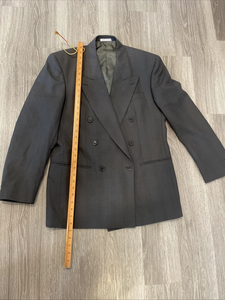 Saint Laurent Gray Double-Breasted Suits & Blazers for Men for