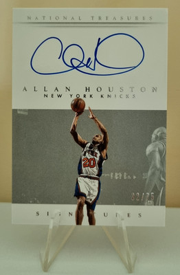 2014-15 Panini National Treasures Signatures #S-AHN Allan Houston AU SER 32/75