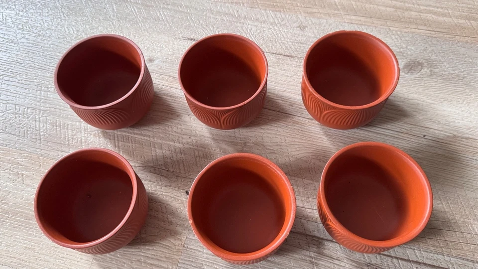 Schönes Keramik Set mit 6 Bechern II guter Zustand II LARP, Mittelalter - Bild 2 von 2