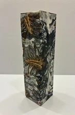 Pine cones & Resin Hybrid Call Turning Blank Knife Handle 1 1/2” X 1 1/2” X 6” L