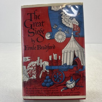 The Great Siege by Ernle Bradford HC DJ 1962 1st American Ed 