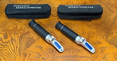 RHB-18 BRIX 0-18% & RHB-10ATC BRIX 0-10% COMBO LAXCO REFRACTOMETERS. HARDLY USED