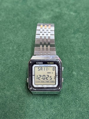 Vintage 80s Casio TC-500 Touch Sensor Calculator Digital Wrist 
