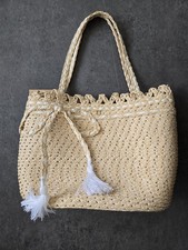 Eric Javits Squishee St. Tropez Hand Woven Women s Handbag Tote NEW