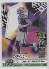2023 Panini Illusions Illusionists Emerald Christian Watson #2 0a6