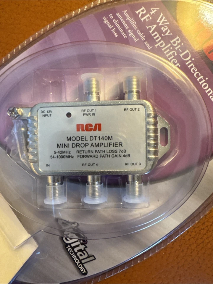 RCA 4 Way Bi-Directional RF Amplifier DT140M (unopened) - Image 3 of 4
