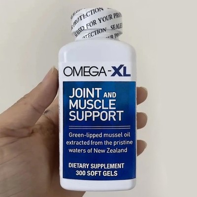 1 Pack Omega XL 300 Capsules  Green Lipped Mussel Joint Muscle Relief Supplement