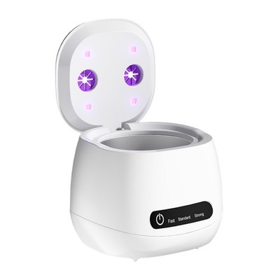 Cordless 45kHz Ultrasonic Cleaner for Retainer Denture with UV Light Sterilizer