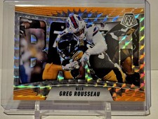 2025 Panini Mosaic Greg Rousseau Orange Florescent Bang