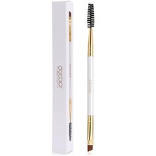 Duo Angled Eyebrow Brush Set White Eyebrow Grooming Tools Eyebrow Care Makeup