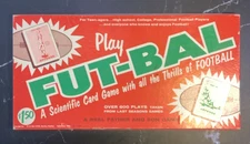 1958 PLAY FUT-BALL  SCIENTIFIC CARD GAME W/ALL THE THRILLS OF FOOTBALL COLS., OH