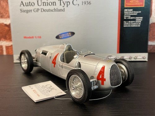 1/18 CMC Auto Union Typ C 1936 Sieger GP Deutschland #4 M-037 - Bild 1 von 10
