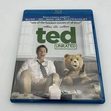 Ted Blu-ray DVD 2-Disc Set Unrated W Case [No Digital Codes]