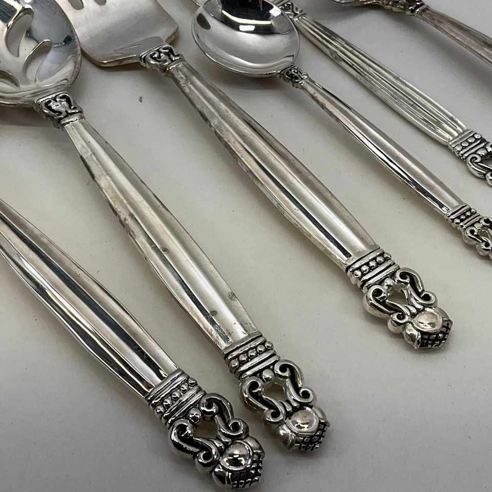 Plato de plata Godinger antiguo Copenhagen lote de 6 piezas para servir Foto 2 de 4