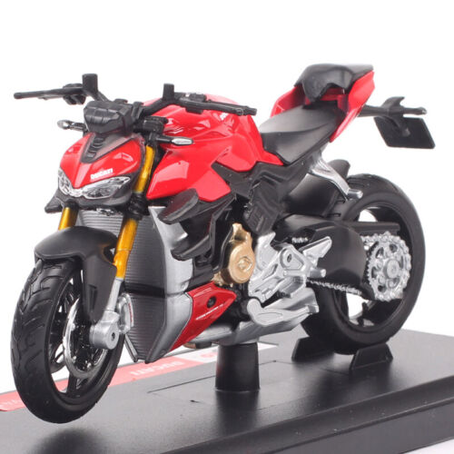 Escala 1/18 Maisto Ducati Super Naked V4 S Motocicleta Diecast Juguete Bicicleta Modelo Rojo - Imagen 1 de 11
