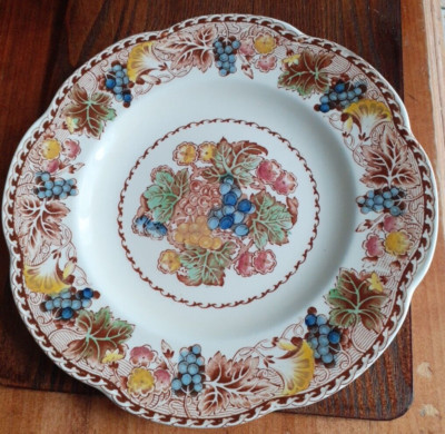 Vintage Woods Burslem ''Hyde'' Bone China 9 Zoll Teller W1034