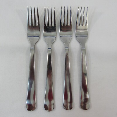 4-Pack IKEA Dragon Stainless Steel Forks Dinner Flatware Glossy New 005.155.27