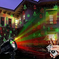 Christmas Laser Lights Projector Lights Landscape Spotlight Red And Green Star S