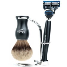 Antica Barberia Shaving Brush Kit - Antica Barberia 3pc Metal Razor Stand