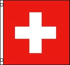 Flag of Switzerland 3x3 ft Square Swiss Confederation National Banner Suisse red