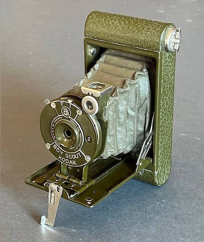 KODAK BOY SCOUT VEST POCKET ART-DECO STYLE CAMERA ~ c. -1930