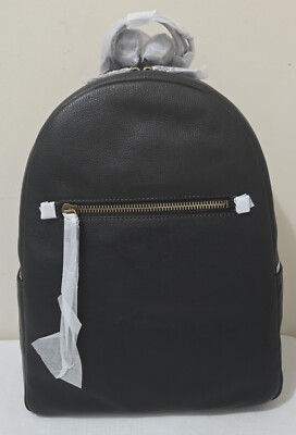 Fossil Megan Large Leather Backpack Black,never used,1 handle with tag MSRP $330