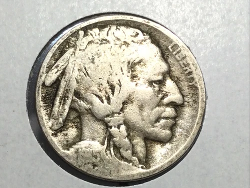 1915-D Buffalo Nickel in good plus