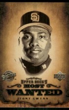 Tony Gwynn San Diego Padres #MW6 2001 Upper Deck UD's Most Wanted Baseball Card