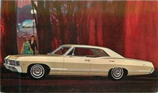 1967 Chevrolet Automobile Dealer Advertising Impala Spots Sedan Postcard 22-4393