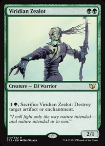 Viridian Zealot x4 - Commander 2015 - NM-Mint, English - Commander 2015
